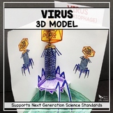 Virus Model  - 3D (Bacteriophage)