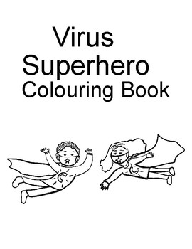 Preview of Virus Superhero Colouring Book
