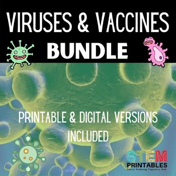 Preview of Viruses & Vaccines Bundle (Covid-19) Printable & Digital | Distance Learning