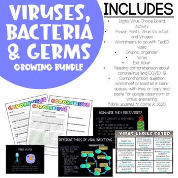 Preview of Viruses, Bacteria and Germs Growing Bundle