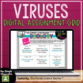 Viruses- Distance Learning Assignment Grid for Google Classroom