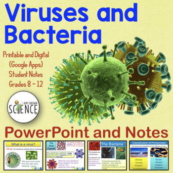 Preview of Viruses and Bacteria Powerpoint and Notes