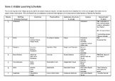 Visible Learning Scope and Sequence Term 1