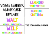 Visible Learning Whiteboard Headers