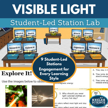 Preview of Visible Light Student-Led Station Lab