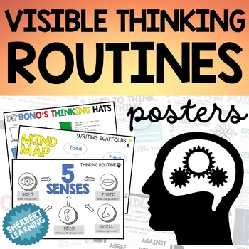 Preview of Visible Thinking Routines Tools -  Graphic Organizers - See think wonder +MORE