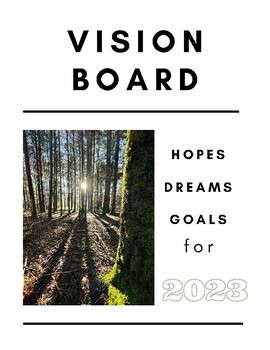 Vision Board by Wild Blooms Here | Teachers Pay Teachers