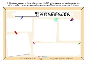 Vision Board by Happy Healthy Kids Australia | TPT
