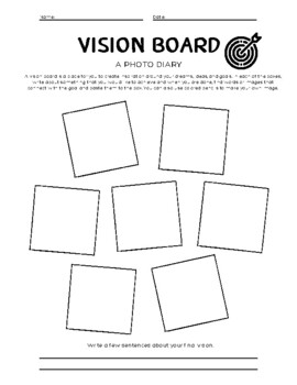 Vision Board Activity by Grow Beyond | Teachers Pay Teachers