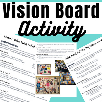 Preview of Vision Board Activity - "My Future, My Vision"