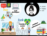 Vision Board Canva Editable Template (distance learning)