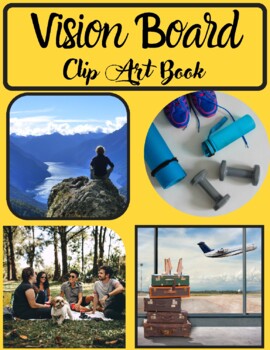 2024 vision board clip art book for women: Design Your Dream