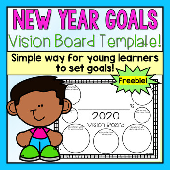 Vision Board Freebie New Year By Josie S Classroom Josie Harbers