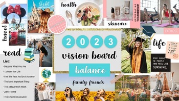 Vision Board Poster by Food Studies for High School | TPT