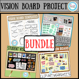 Student Vision Board Clip Art Worksheets,New Year's Goal Setting