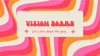 Preview of Vision Board Slides Template | Editable and Engaging Back-to-School Activity