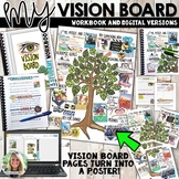 Vision Board Student Workbook, Goal Setting, Print 