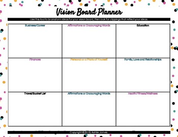 Vision Board Printables for Teens 