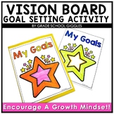 Student Goal Setting Template, Vision Board Project Templa