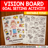 Vision Board Project for Kids -New Year 2024 Goals Setting