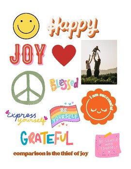 Vision board Clip Art by Calm and Kind teachers