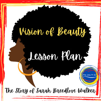 Preview of Vision of Beauty Lesson The Life of Madame C.J. Walker Women's History Month