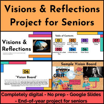 Preview of Visions and Reflections Project for Senior Year - End of Year Project