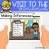 Visit to the Vet Simple Inferencing Boom Cards™ Activity