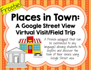 Preview of Visite virtuelle d'une ville française/Virtual visit & webquest of a French town