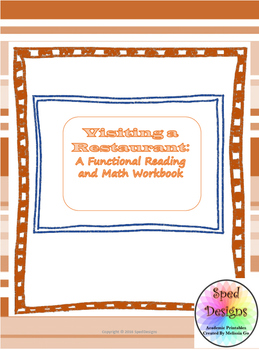 Preview of Visiting A Restuarant: A Functional Reading and Math Workbook