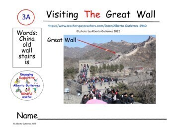 Preview of Visit The Great Wall #3A: Computer Reading