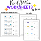 Visual Addition 0-10 Worksheets | Special Education