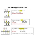 Visual Aid: How to Multiply 3 Digits x 1 Digit Multiplication