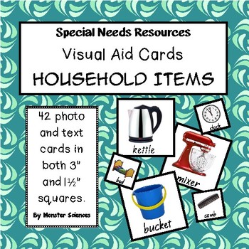 Preview of Visual Aid Photo Cards (PECS) - Household Items