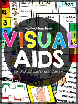 Preview of Visual Aids {visual supports for special education} 