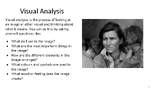 Visual Analysis: Literacy - Lesson pack including activities
