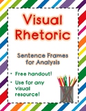 Visual Analysis - Sentence Frames - Free Handout! - Visual Rhetoric