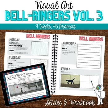 Preview of Visual Art Bell Ringers 3 - Middle, High School Art Bell Ringers - Set 3