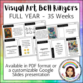 Preview of Visual Art Bell Ringers (FULL YEAR)