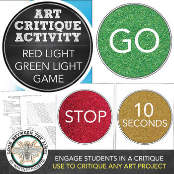 Visual Art Critique Game Red Light Green Light Lesson Plan Printables More