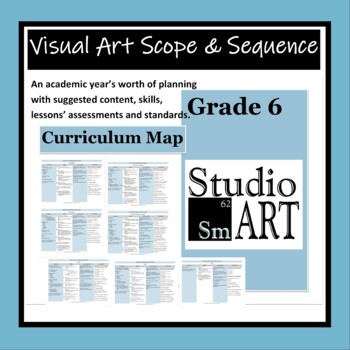 Visual Art Curriculum Map Grade 6 by Studio Smart | TpT