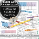 Visual Art Curriculum Map & Planner For Elementary School 