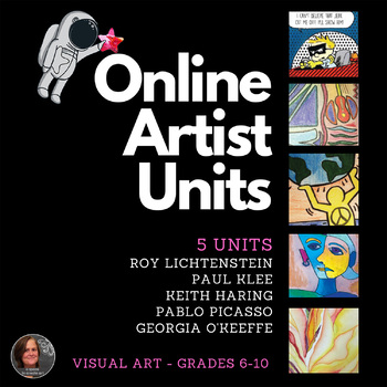 Preview of Distance Learning Websites for Visual Art Bundle - 5 Units - 5 artist websites