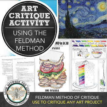 Preview of Middle School Art, High School Art Critique Lesson, Posters, Activity, Feldman