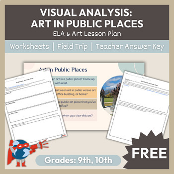 Preview of Visual Art Lesson Plan | ELA & Art Worksheets | Grade 9, 10