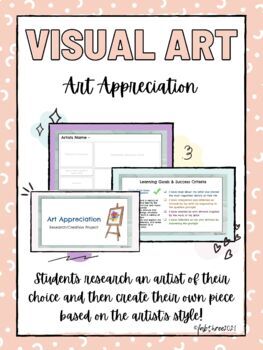 Preview of Visual Art Project - Artist Appreciation - Research and Creation Task