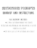 Visual Art: Sketchbook Prompts Handout and Instructions