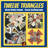 Mixed Media Collage "Twelve Triangles" Middle School Art H