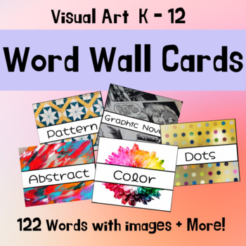 Preview of Visual Art Word Wall