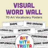 Visual Art Word Wall (with definitions) - Art Room Decor